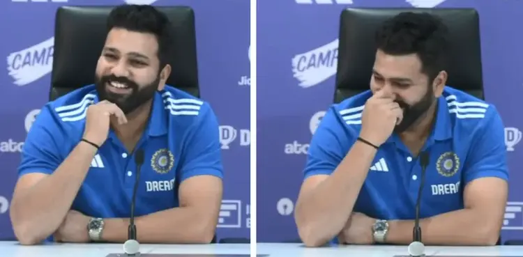 WATCH: Rohit Sharma reacts to query on Virat Kohli’s strike rate