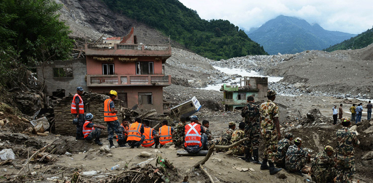 Nepal searches for 63 missing after highway landslide